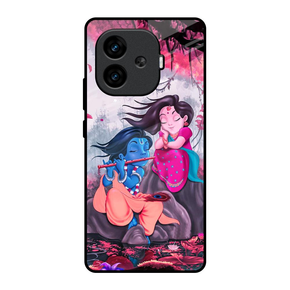 Radha Krishna Art iQOO Neo 10R 5G Glass Back Cover Online