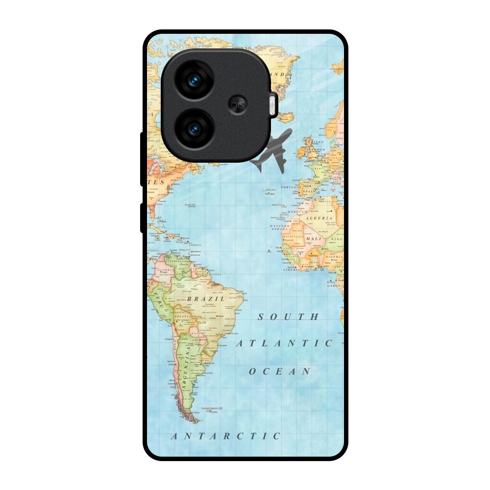 Travel Map iQOO Neo 10R 5G Glass Back Cover Online