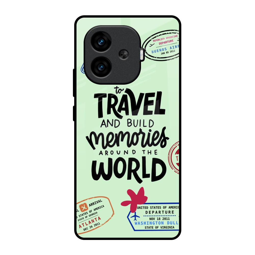 Travel Stamps iQOO Neo 10R 5G Glass Back Cover Online