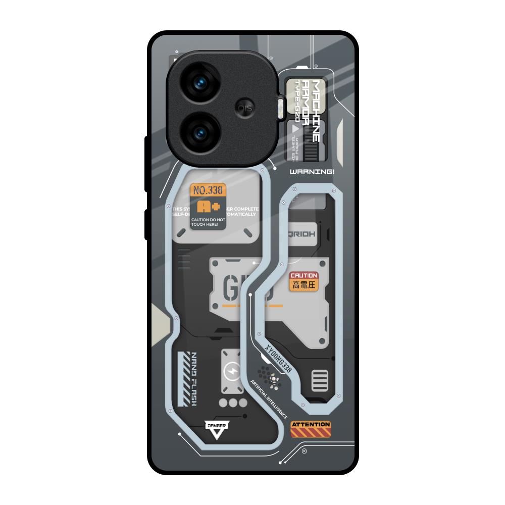 Retro Futuristic iQOO Neo 10R 5G Glass Back Cover Online