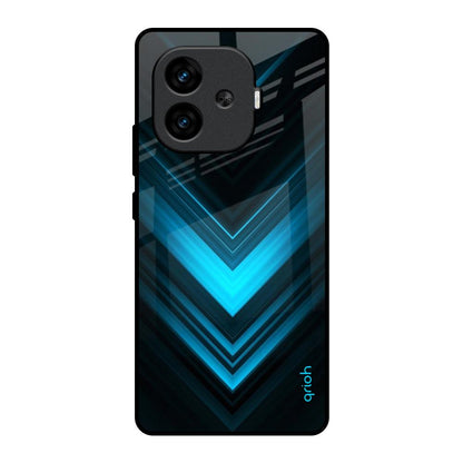 Vertical Blue Arrow iQOO Neo 10R 5G Glass Back Cover Online
