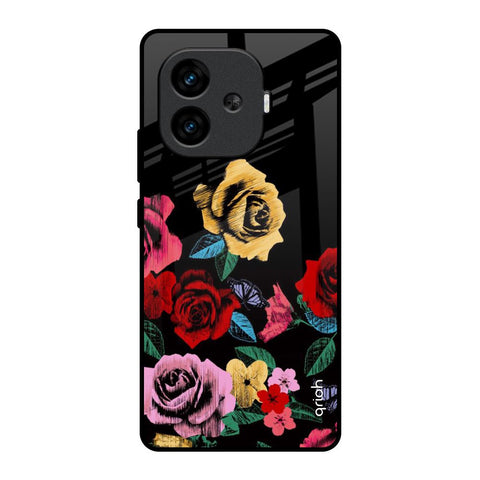 Floral Decorative iQOO Neo 10R 5G Glass Back Cover Online