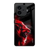 Red Angry Lion iQOO Neo 10R 5G Glass Back Cover Online