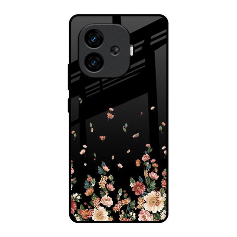 Floating Floral Print iQOO Neo 10R 5G Glass Back Cover Online