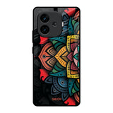 Retro Gorgeous Flower iQOO Neo 10R 5G Glass Back Cover Online