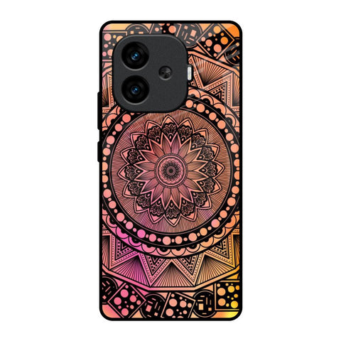 Floral Mandala iQOO Neo 10R 5G Glass Back Cover Online