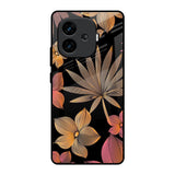 Lines Pattern Flowers iQOO Neo 10R 5G Glass Back Cover Online