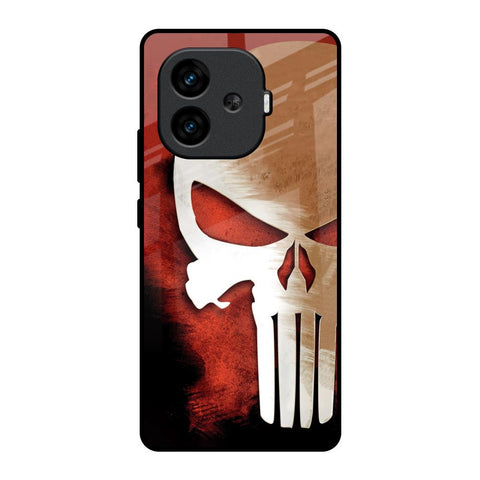 Red Skull iQOO Neo 10R 5G Glass Back Cover Online
