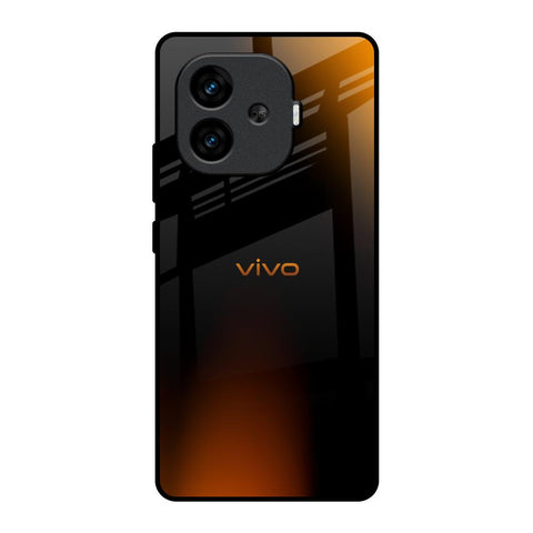 Orange Black Fusion iQOO Neo 10R 5G Glass Back Cover Online