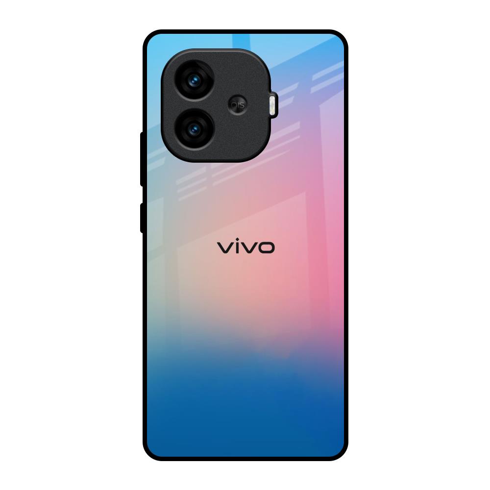 Blue & Pink Ombre iQOO Neo 10R 5G Glass Back Cover Online