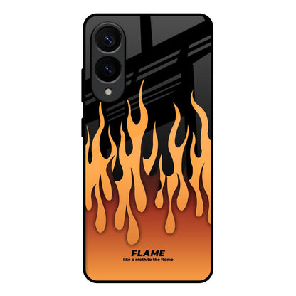 Fire Flame Samsung Galaxy S25 Edge 5G Glass Back Cover Online