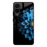 Half Blue Flower Samsung Galaxy S25 Edge 5G Glass Back Cover Online