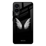 White Angel Wings Samsung Galaxy S25 Edge 5G Glass Back Cover Online