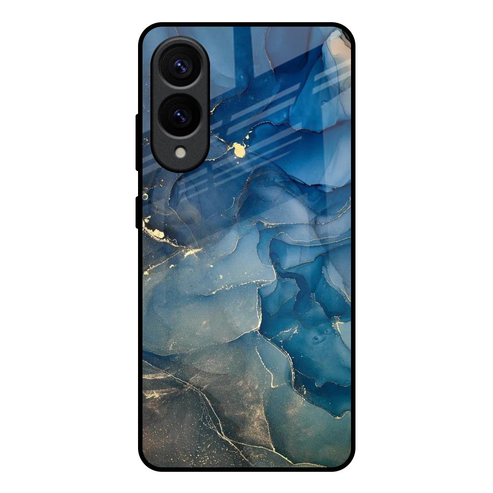 Blue Cool Marble Samsung Galaxy S25 Edge 5G Glass Back Cover Online
