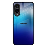 Blue Rhombus Pattern Samsung Galaxy S25 Edge 5G Glass Back Cover Online