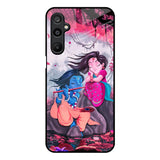 Radha Krishna Art Samsung Galaxy M16 5G Glass Back Cover Online