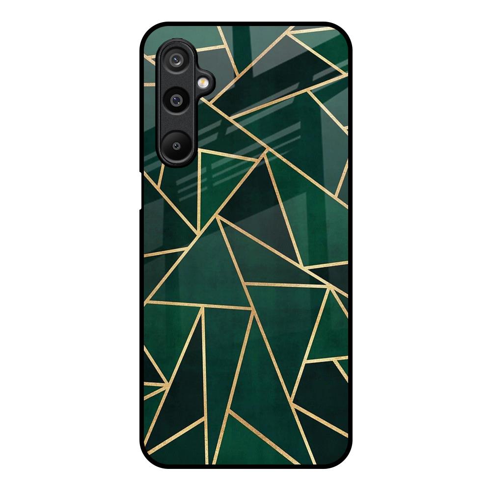 Abstract Green Samsung Galaxy M16 5G Glass Back Cover Online