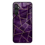 Geometric Purple Samsung Galaxy M16 5G Glass Back Cover Online
