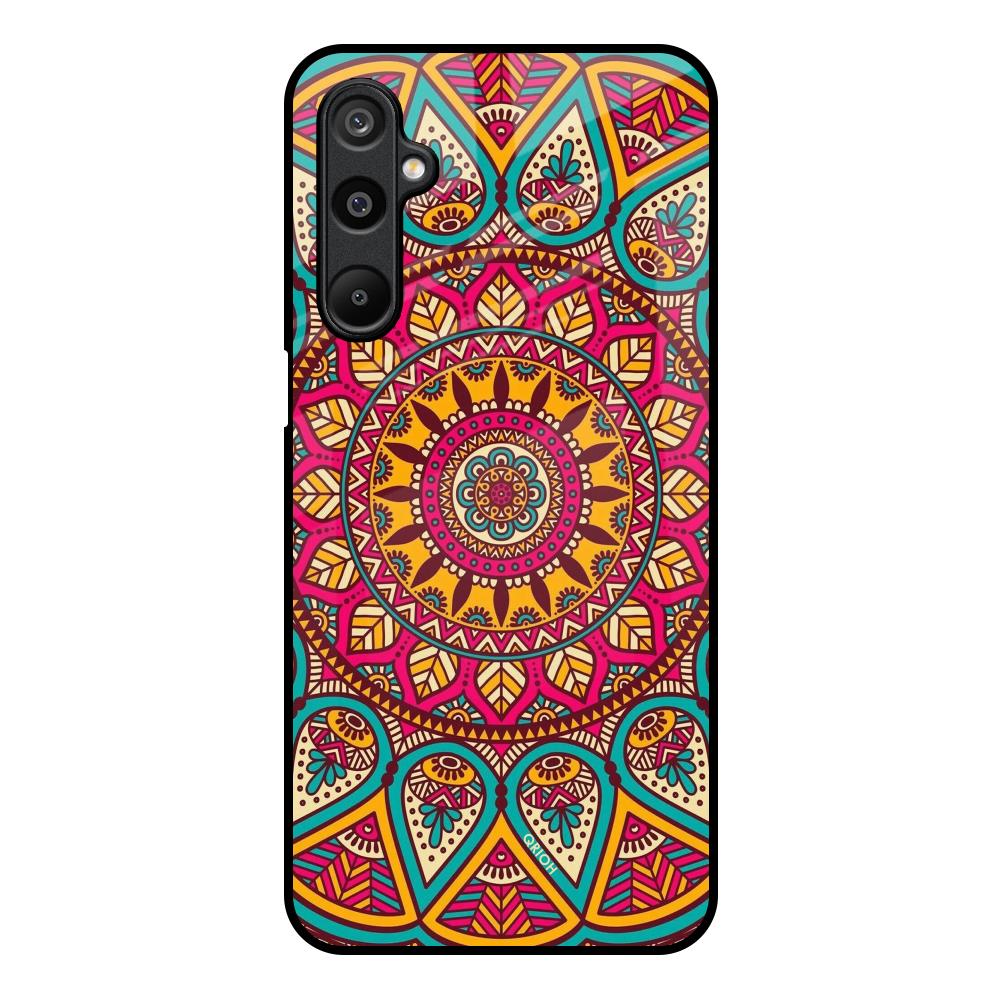 Elegant Mandala Samsung Galaxy M16 5G Glass Back Cover Online