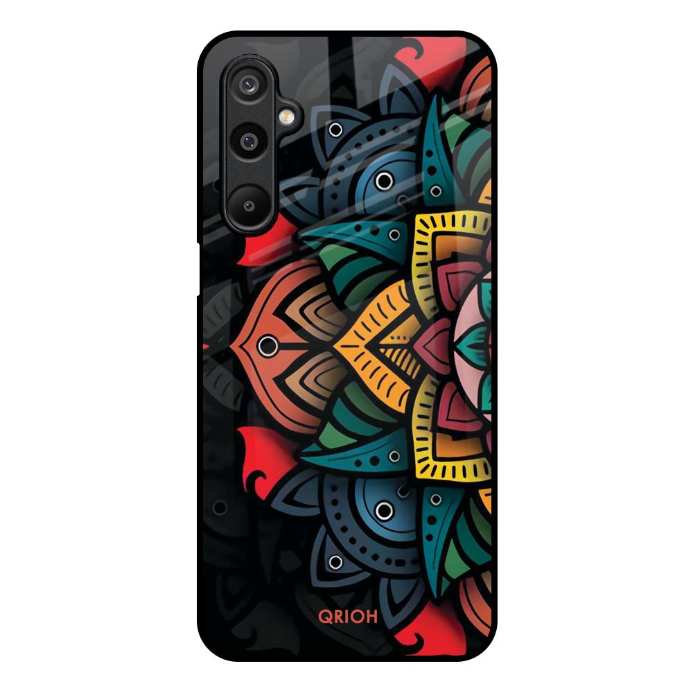 Retro Gorgeous Flower Samsung Galaxy M16 5G Glass Back Cover Online