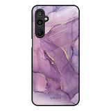 Purple Gold Marble Samsung Galaxy M16 5G Glass Back Cover Online