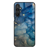 Blue Cool Marble Samsung Galaxy M16 5G Glass Back Cover Online