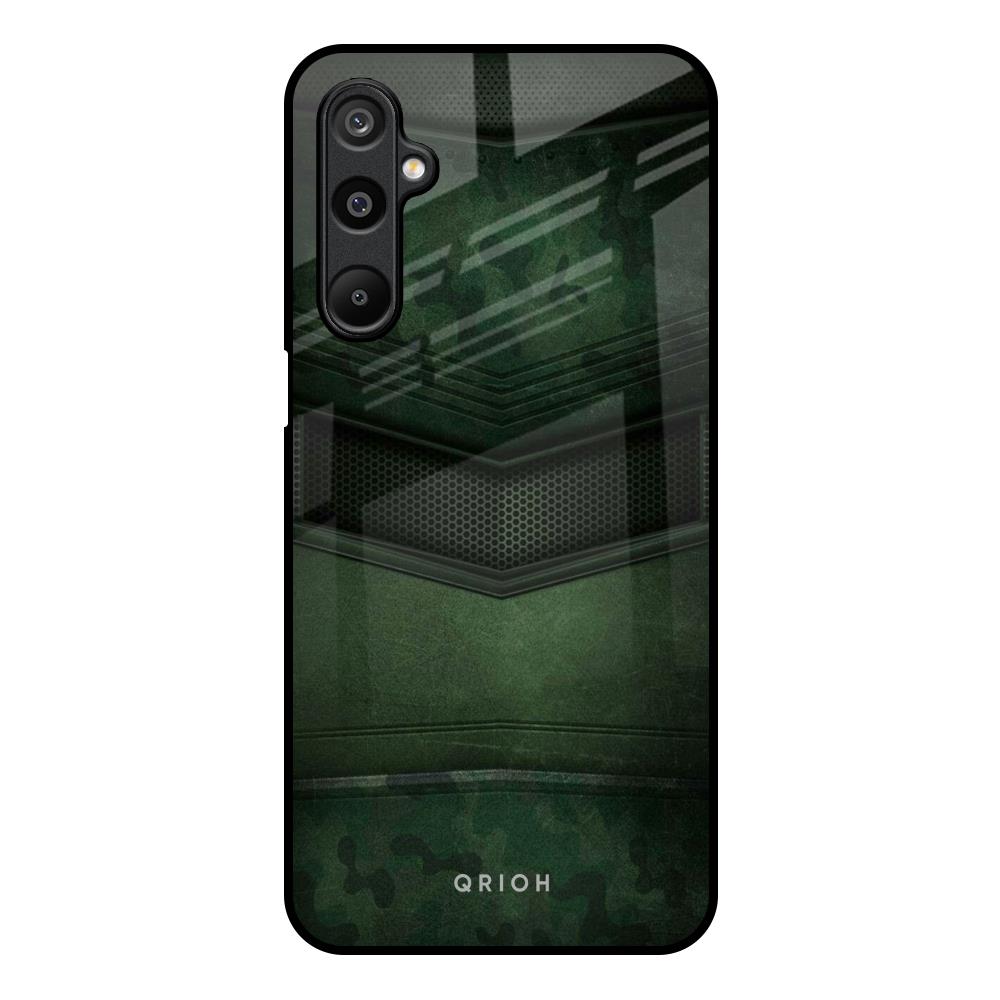 Green Leather Samsung Galaxy M16 5G Glass Back Cover Online