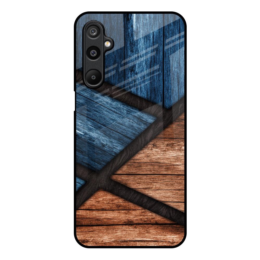 Wooden Tiles Samsung Galaxy M16 5G Glass Back Cover Online