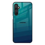Green Triangle Pattern Samsung Galaxy M16 5G Glass Back Cover Online