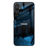 Polygonal Blue Box Samsung Galaxy M16 5G Glass Back Cover Online