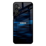 Blue Rough Abstract Samsung Galaxy M16 5G Glass Back Cover Online
