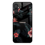 Tropical Art Flower Samsung Galaxy M16 5G Glass Back Cover Online