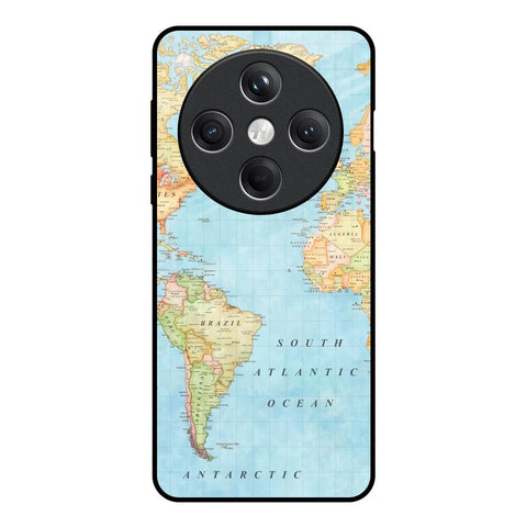Travel Map Oppo Find X8 5G Glass Back Cover Online