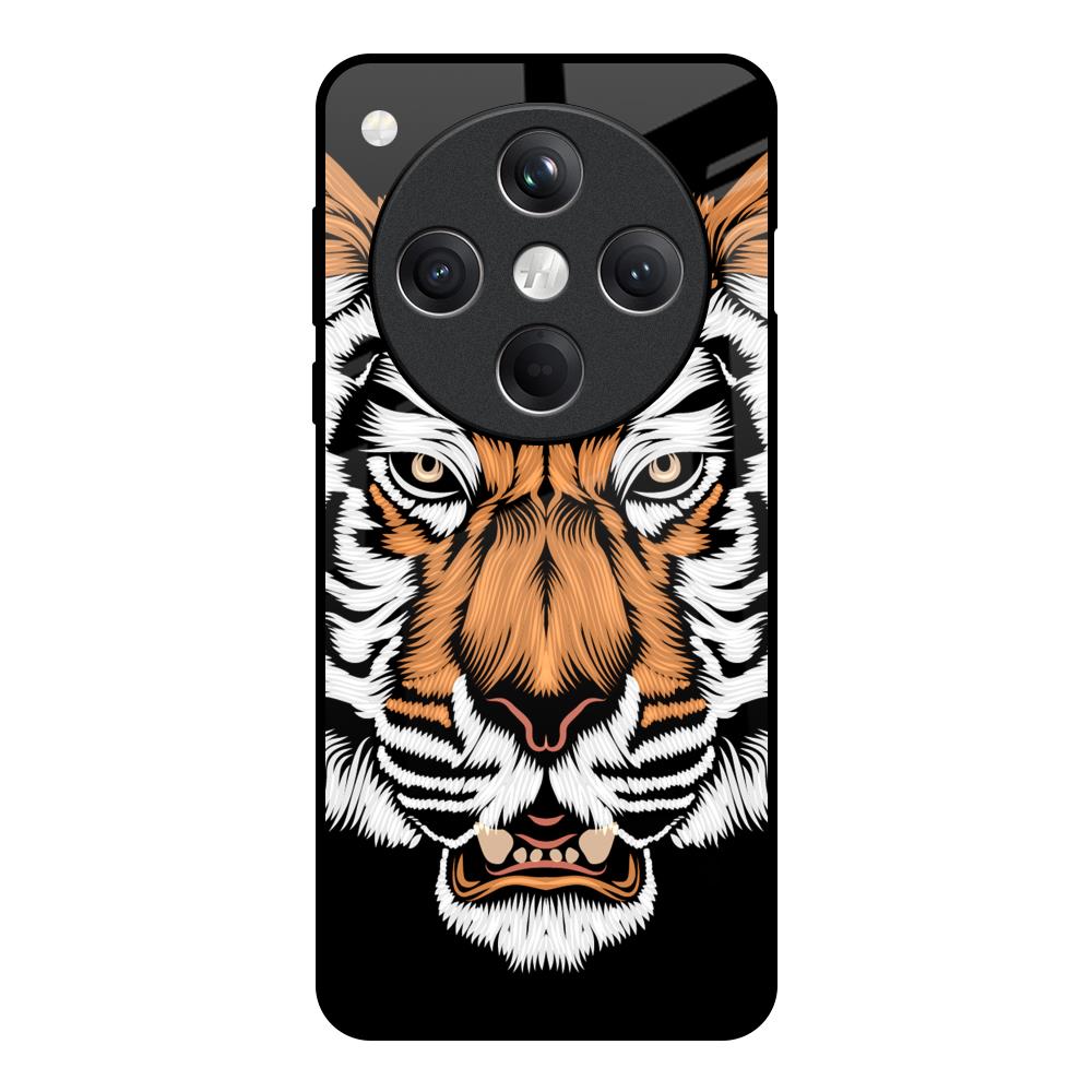 Angry Tiger Oppo Find X8 5G Glass Back Cover Online