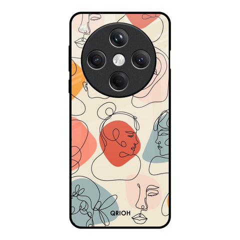 Abstract Faces Oppo Find X8 5G Glass Back Cover Online