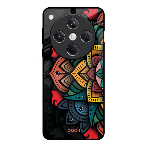 Retro Gorgeous Flower Oppo Find X8 5G Glass Back Cover Online