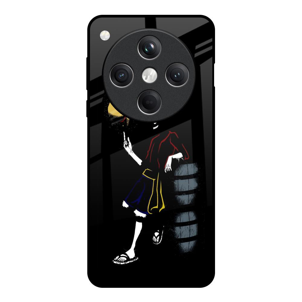 Luffy Line Art Oppo Find X8 5G Glass Back Cover Online