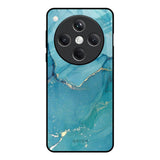 Blue Golden Glitter Oppo Find X8 5G Glass Back Cover Online