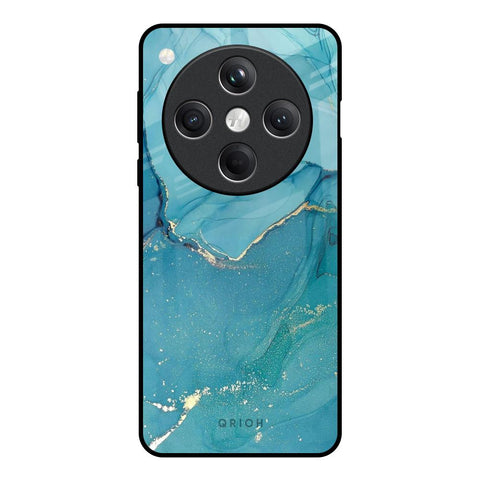Blue Golden Glitter Oppo Find X8 5G Glass Back Cover Online