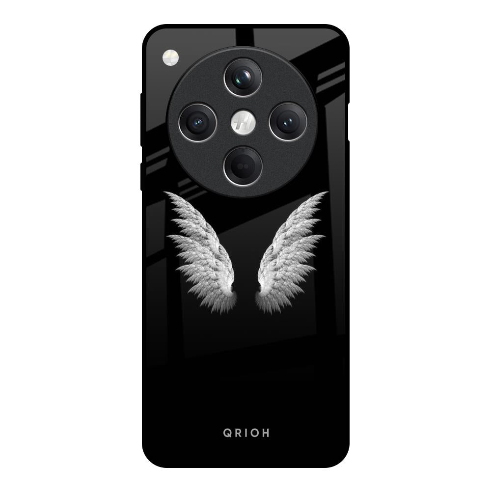 White Angel Wings Oppo Find X8 5G Glass Back Cover Online
