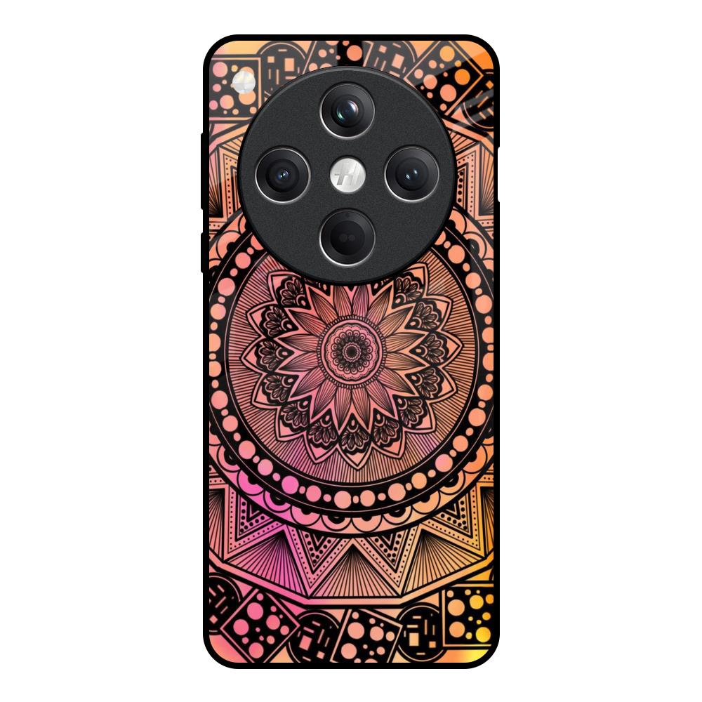 Floral Mandala Oppo Find X8 5G Glass Back Cover Online