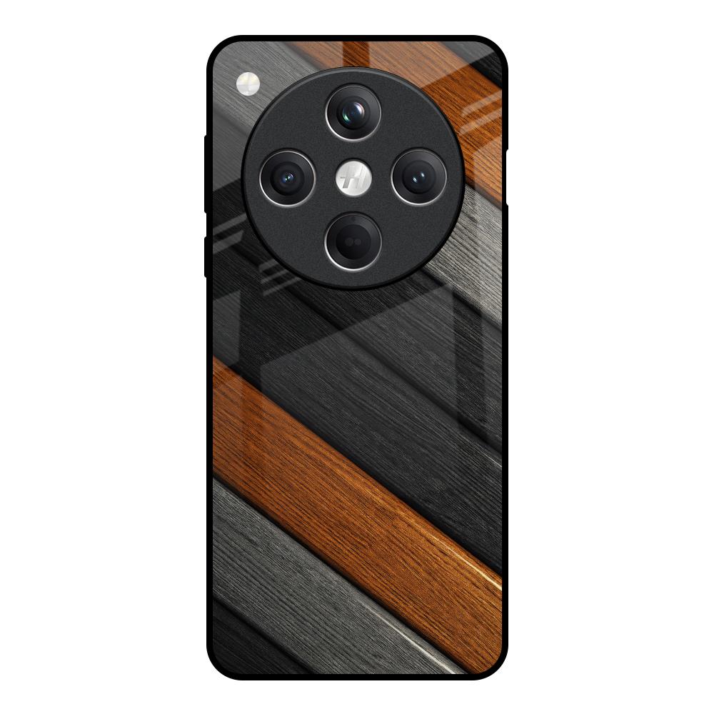 Tri Color Wood Oppo Find X8 5G Glass Back Cover Online