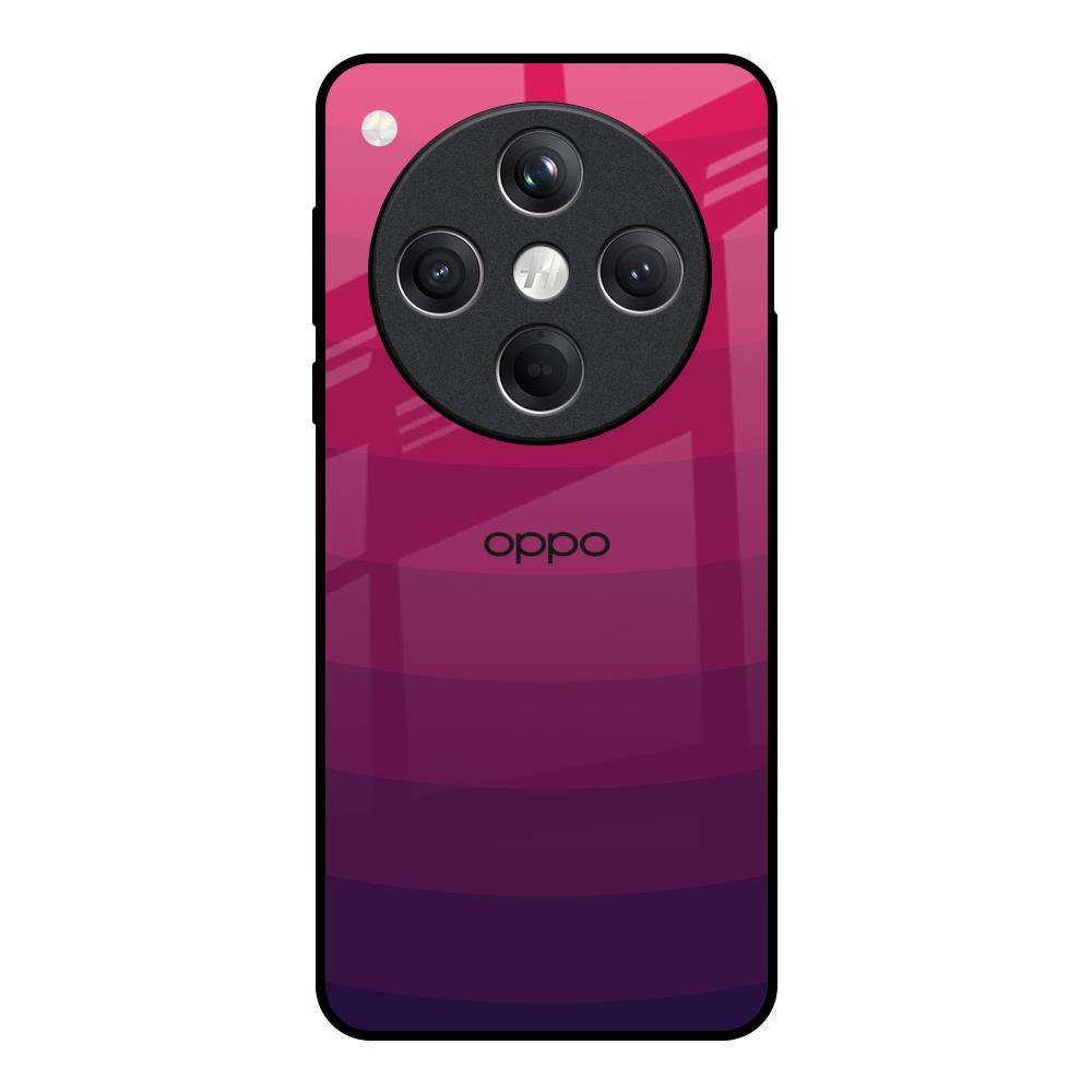 Wavy Pink Pattern Oppo Find X8 5G Glass Back Cover Online