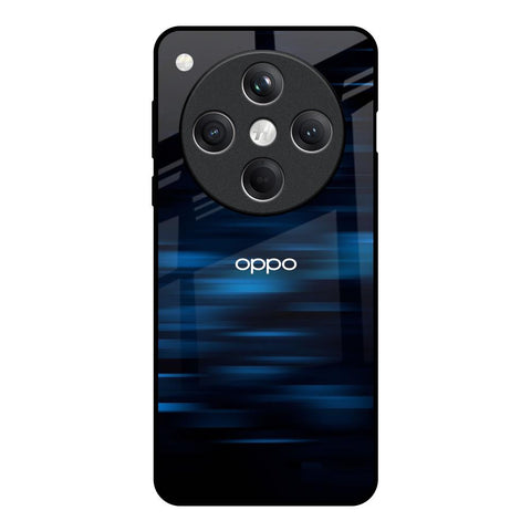 Blue Rough Abstract Oppo Find X8 5G Glass Back Cover Online