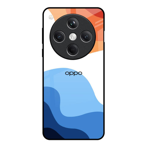 Wavy Color Pattern Oppo Find X8 5G Glass Back Cover Online