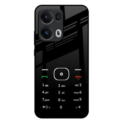 Classic Keypad Pattern Oppo Reno13 Pro 5G Glass Back Cover Online
