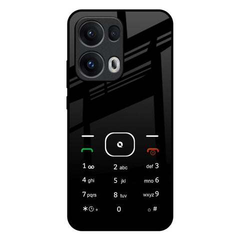 Classic Keypad Pattern Oppo Reno13 Pro 5G Glass Back Cover Online