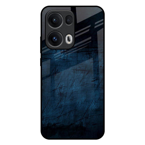 Dark Blue Grunge Oppo Reno13 Pro 5G Glass Back Cover Online