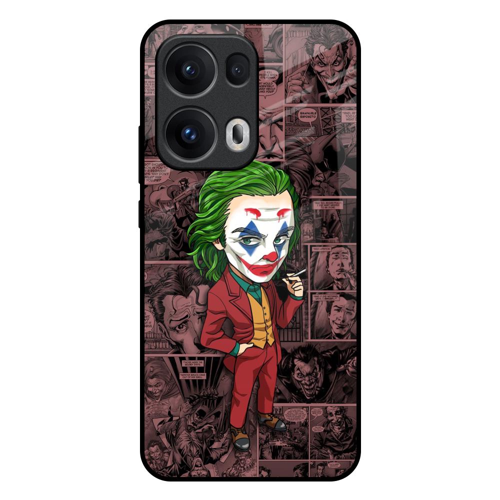 Joker Cartoon Oppo Reno13 Pro 5G Glass Back Cover Online