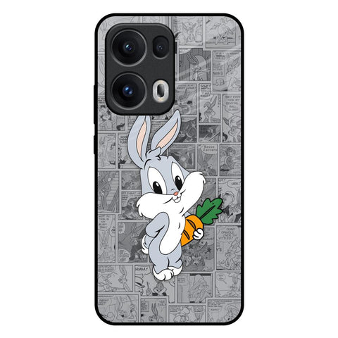 Cute Baby Bunny Oppo Reno13 Pro 5G Glass Back Cover Online